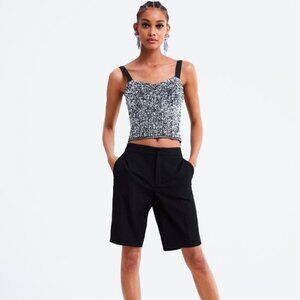 NWT! Zara SEQUIN TOP, Size L